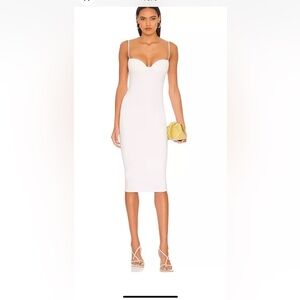 Re Ona Sweetheart‎ Midi Dressin White Sz S